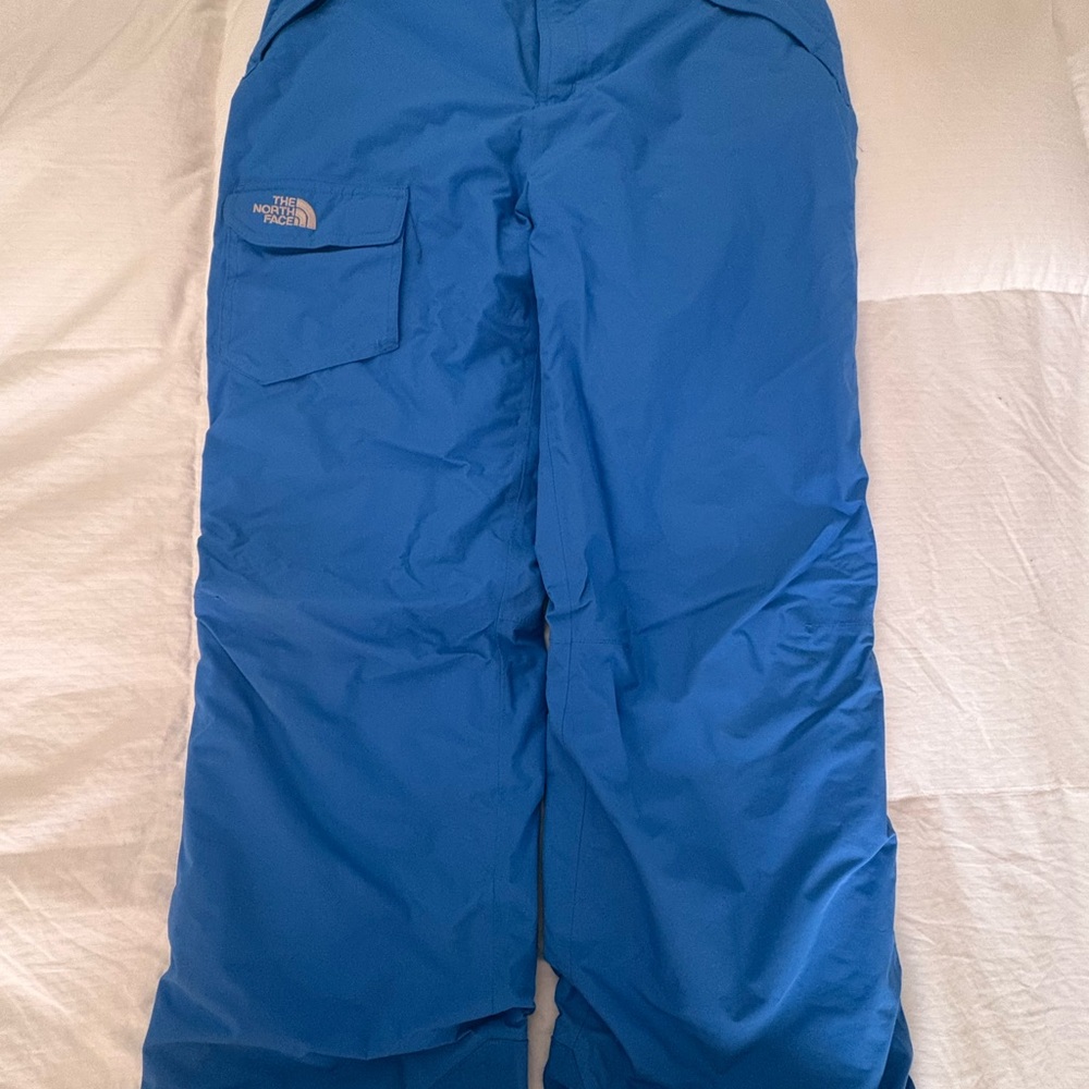 The North Face Youth XL Ski Pants Blue Waterproof Insulated Snow Pants
